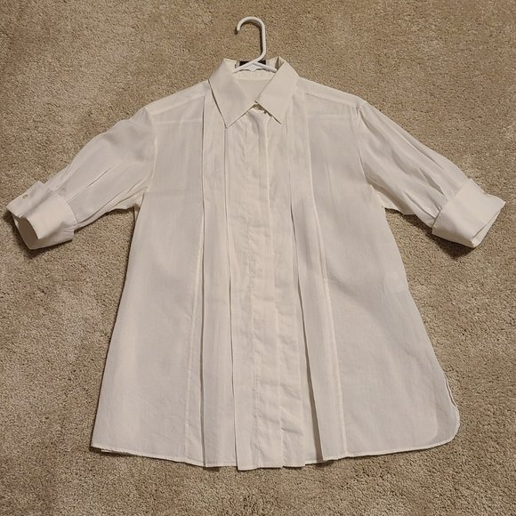 Women’s Stella McCartney White Short-sleeve Shirt – Size S (40) - Picture 3 of 11